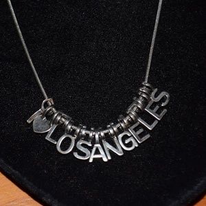Beautiful Vintage I Love Los Angeles Necklace